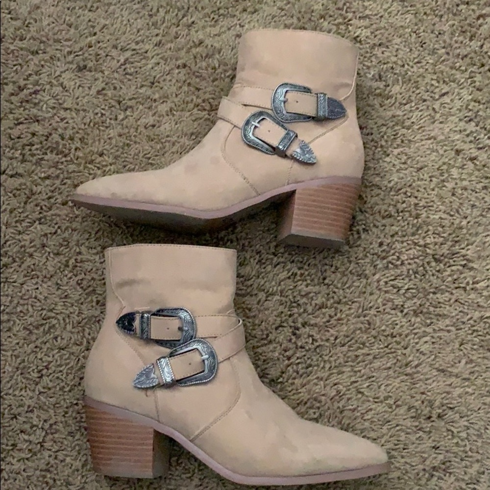 Cowboy boot styled booties